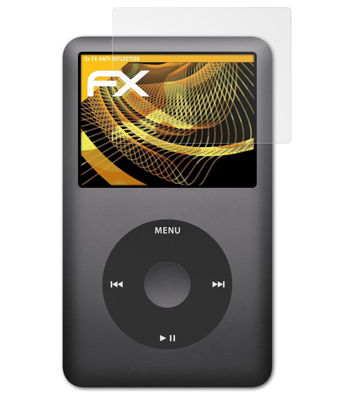 ATFOLIX 3x FX-Antireflex Displayschutz(für iPod Apple classic)