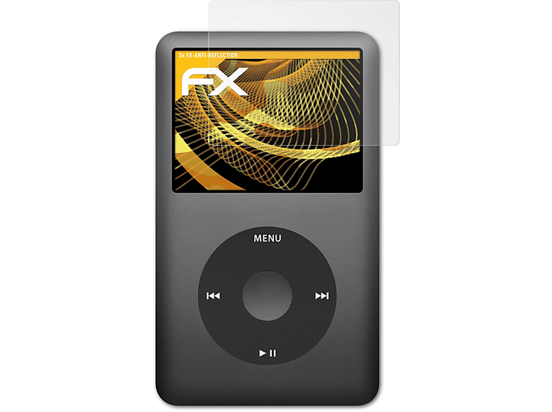 iPod ATFOLIX 3x Displayschutz(für FX-Antireflex classic) Apple