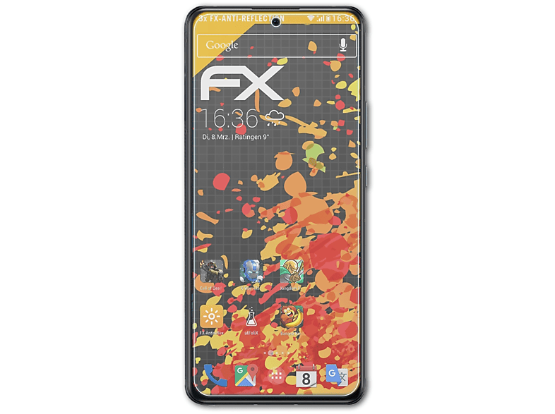 ATFOLIX 3x FX-Antireflex Displayschutz(für Nubia Red Magic 6R)