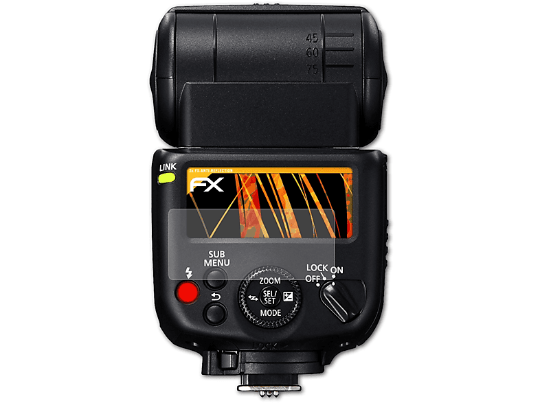 III-RT) Canon 430EX ATFOLIX FX-Antireflex Speedlite Displayschutz(für 3x