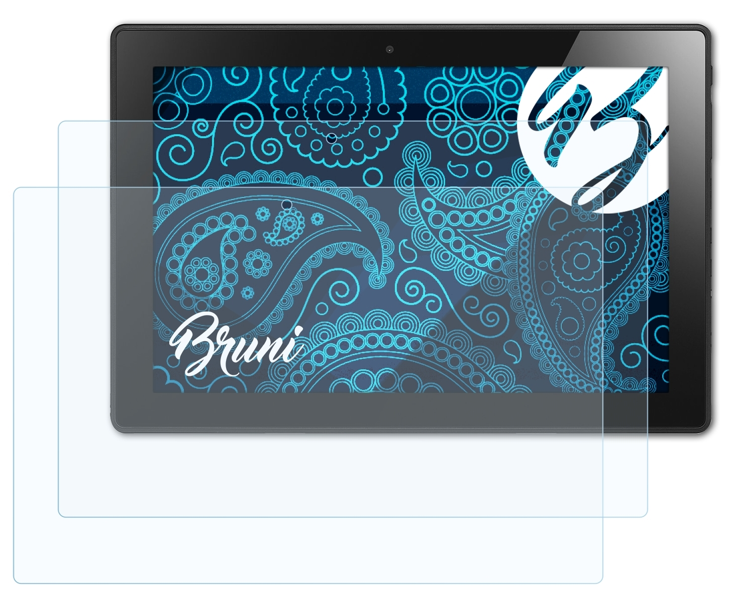 BRUNI 2x Basics-Clear Schutzfolie(für Miix Lenovo 310) IdeaPad