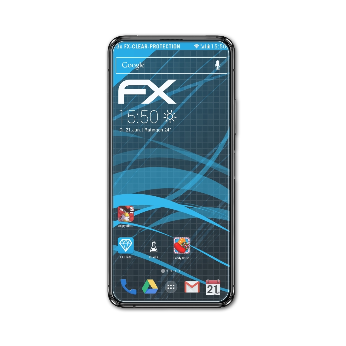 Displayschutz(für FX-Clear ATFOLIX 7 3x (ZS670KS)) Asus ZenFone