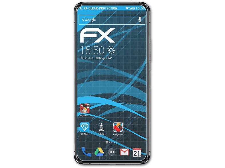 ATFOLIX 3x FX-Clear Displayschutz(für Asus ZenFone 7 (ZS670KS))