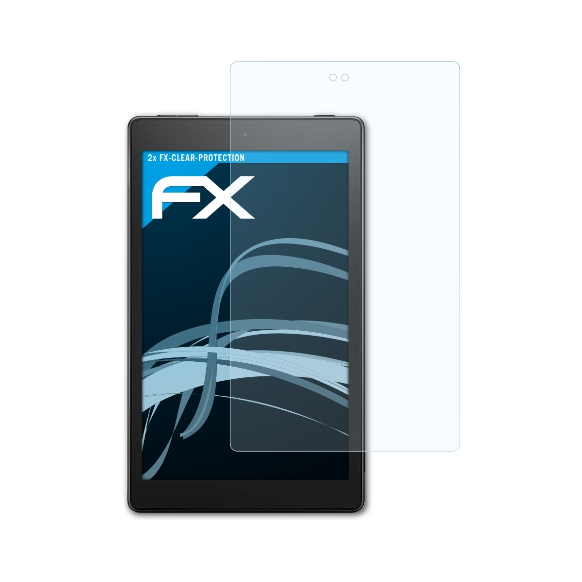 ATFOLIX Displayschutz(für 8 FX-Clear HD Amazon Fire 2x (Model 2018))