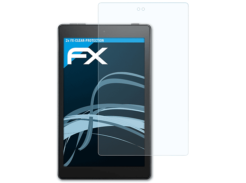 ATFOLIX 2x Fire Amazon Displayschutz(für 2018)) (Model FX-Clear 8 HD