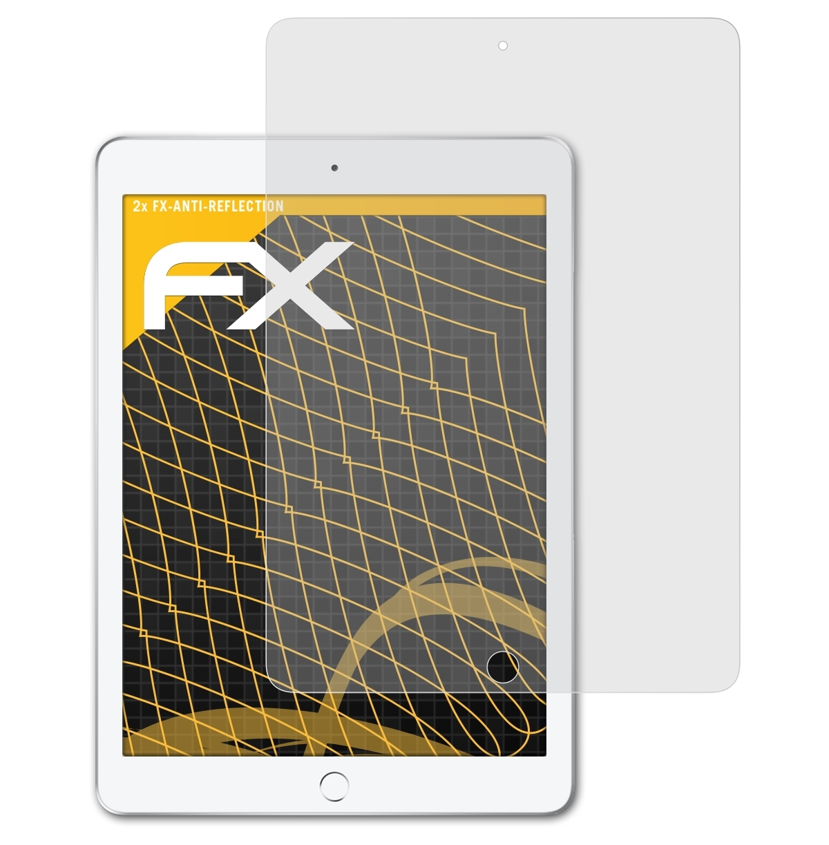 2x ATFOLIX Apple FX-Antireflex iPad (2017)) Displayschutz(für
