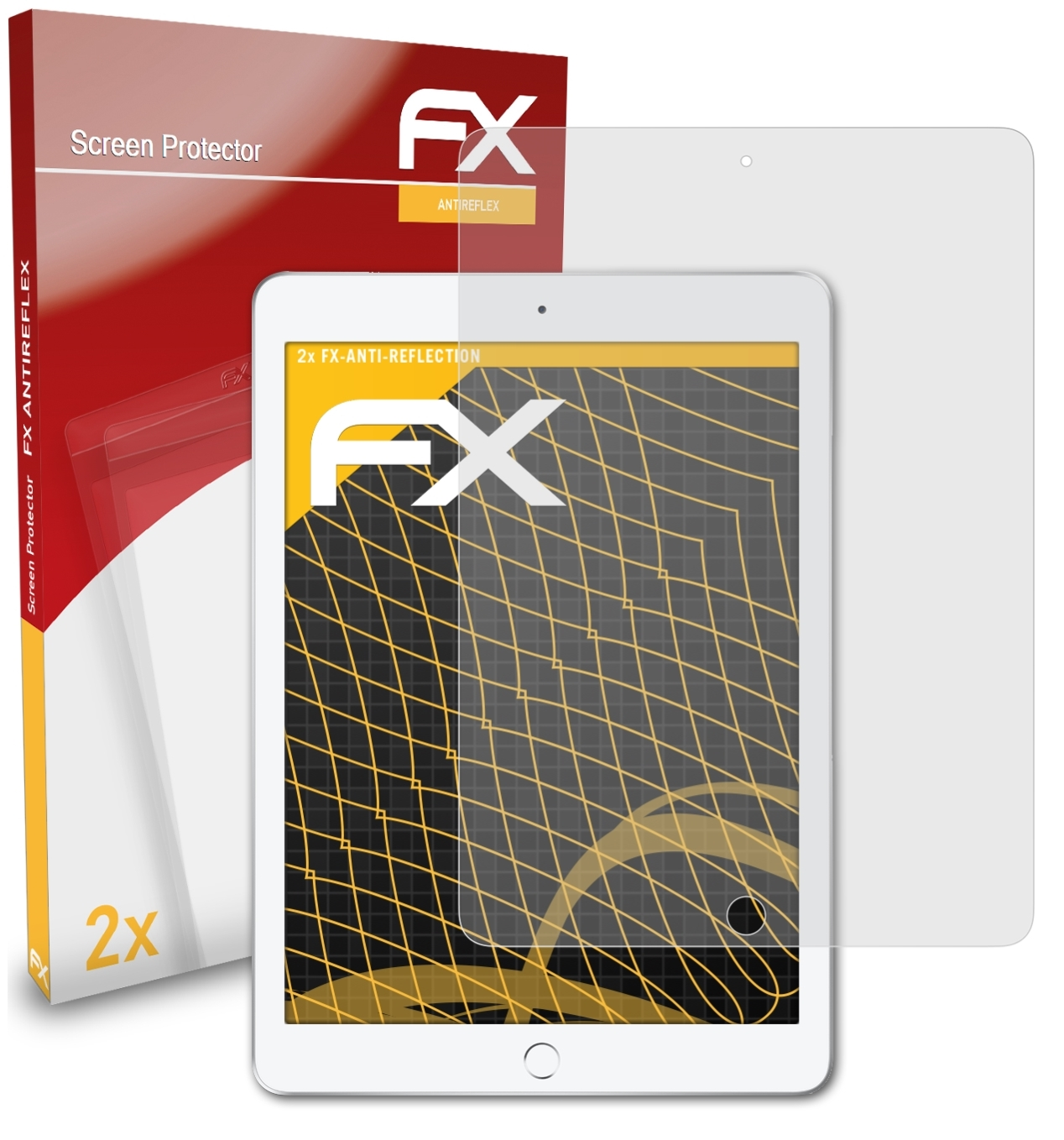 2x ATFOLIX Apple FX-Antireflex iPad (2017)) Displayschutz(für