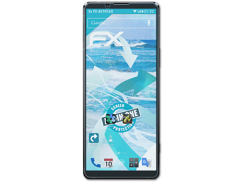 ATFOLIX 3x FX-ActiFleX II) Displayschutz(für 1 Sony Xperia