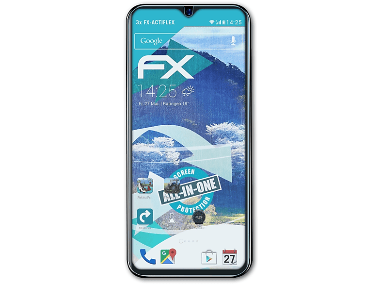 ATFOLIX 3x FX-ActiFleX Displayschutz(für A60) Blackview