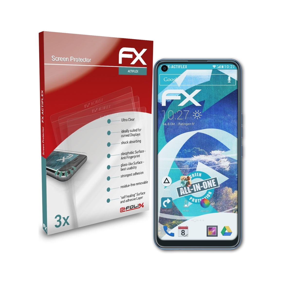 ATFOLIX 3x FX-ActiFleX Spark 7 Tecno Displayschutz(für Pro)