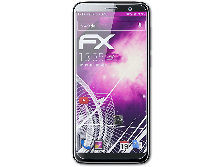 FX-Hybrid-Glass Homtom ATFOLIX S7) Schutzglas(für