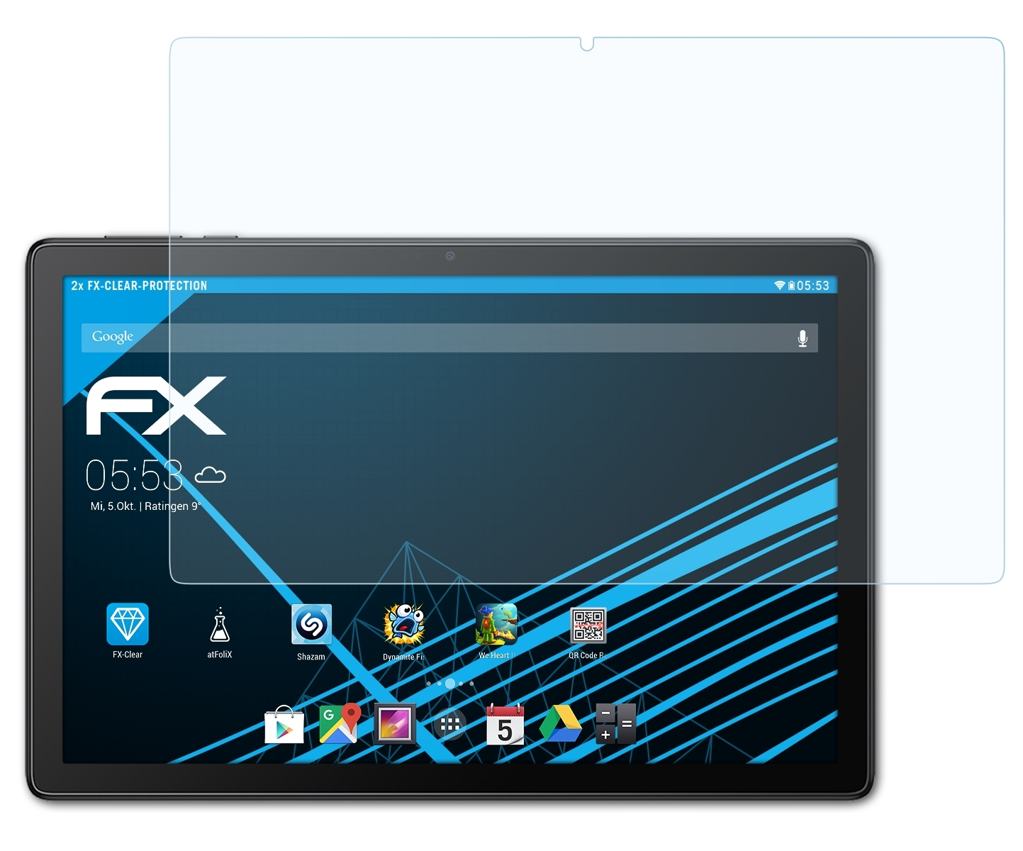 ATFOLIX 2x FX-Clear Displayschutz(für Alcatel 3T10 (2020))