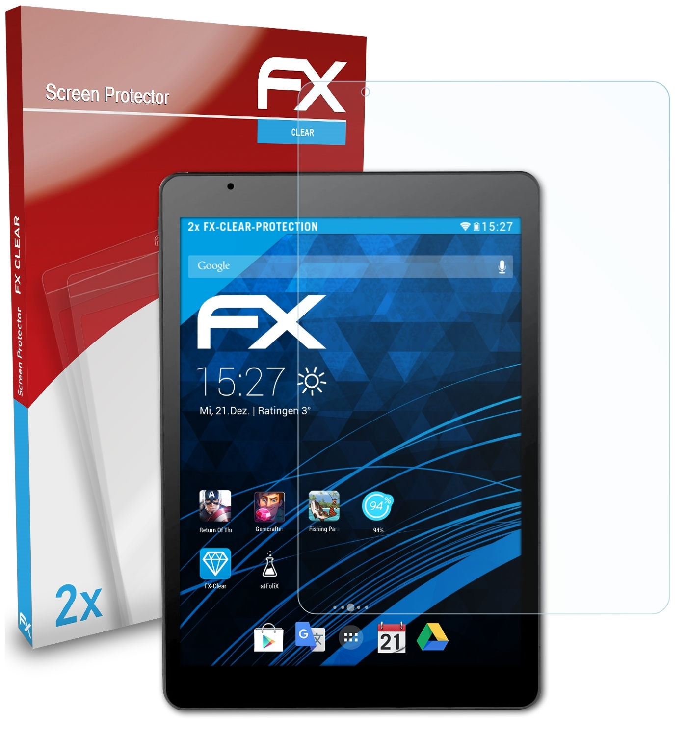 Displayschutz(für X10.Octa (PX-8896)) FX-Clear Touchlet 2x ATFOLIX