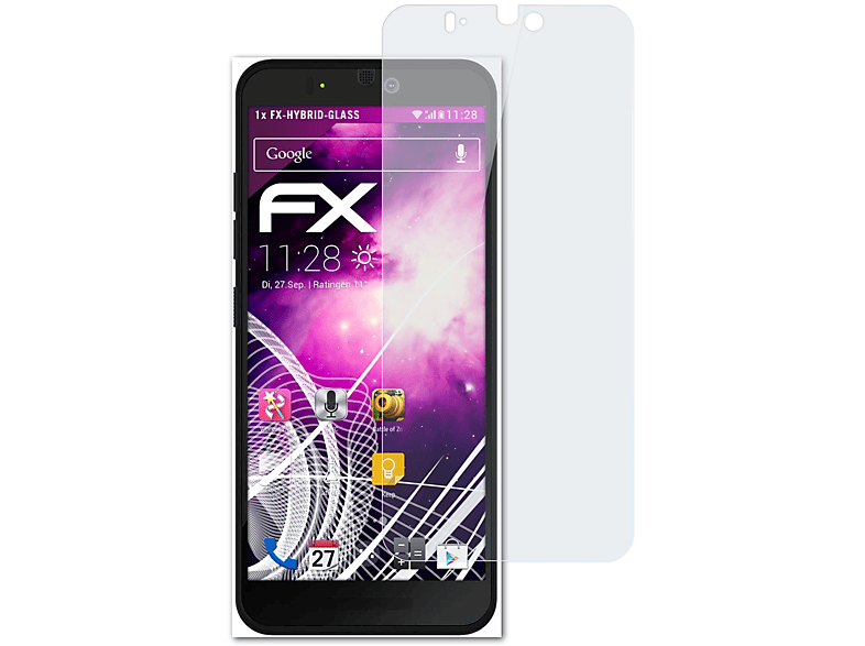 ATFOLIX FX-Hybrid-Glass 3+) Fairphone Schutzglas(für
