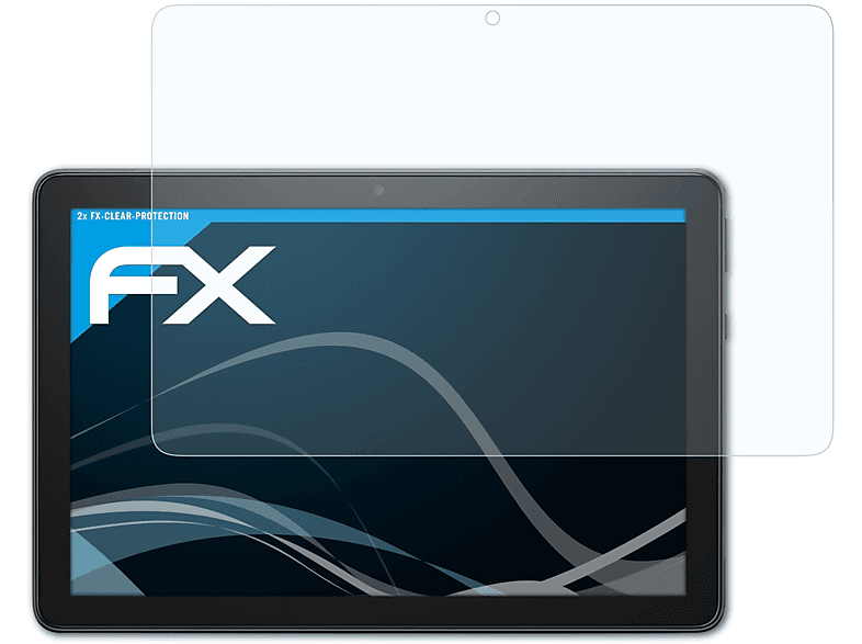 ATFOLIX 2x FX-Clear Displayschutz(für Amazon Fire HD 10 Plus (2021))