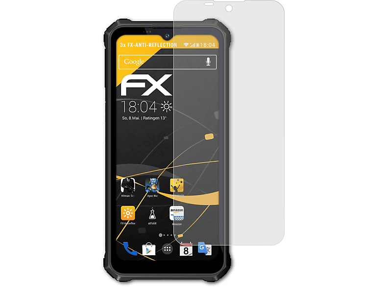 5G) WP15 Displayschutz(für FX-Antireflex ATFOLIX Oukitel 3x