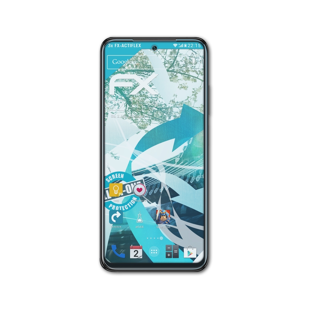 Xiaomi ATFOLIX 3x Redmi FX-ActiFleX Note 10S) Displayschutz(für