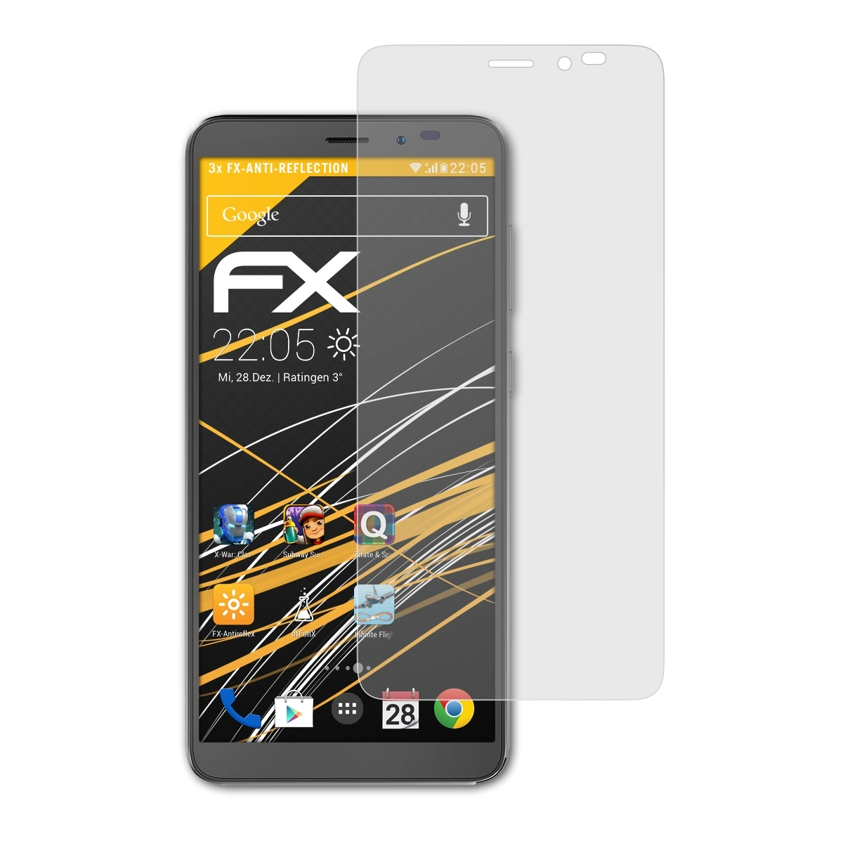 ATFOLIX 3x FX-Antireflex Nuu Displayschutz(für A5L+) Mobile