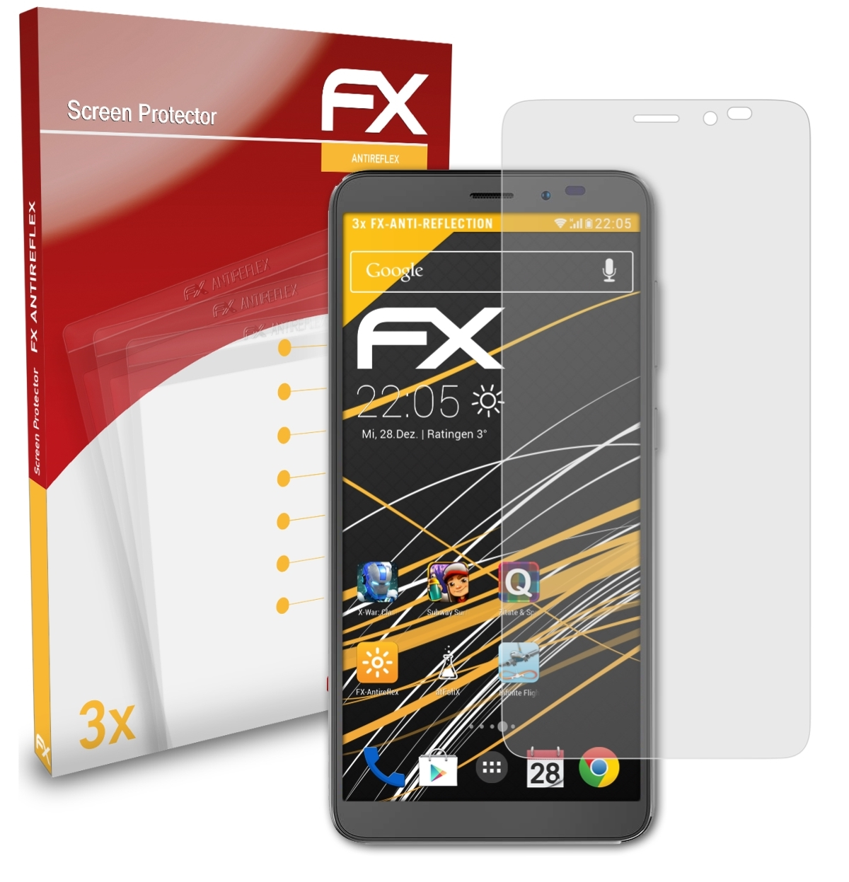 ATFOLIX 3x FX-Antireflex Nuu Displayschutz(für A5L+) Mobile