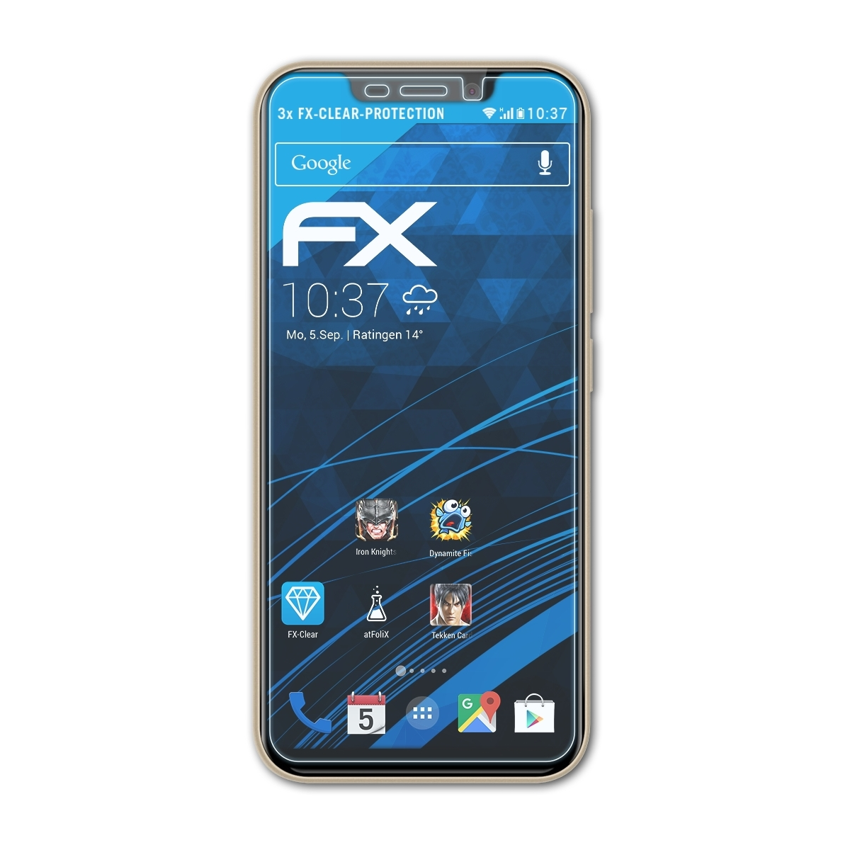 ATFOLIX 3x FX-Clear Displayschutz(für Blackview A30)