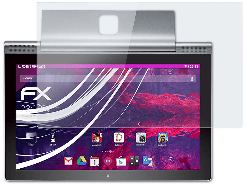 ATFOLIX FX-Hybrid-Glass Schutzglas(für Lenovo Yoga inch)) (13.3 2 Tablet Pro