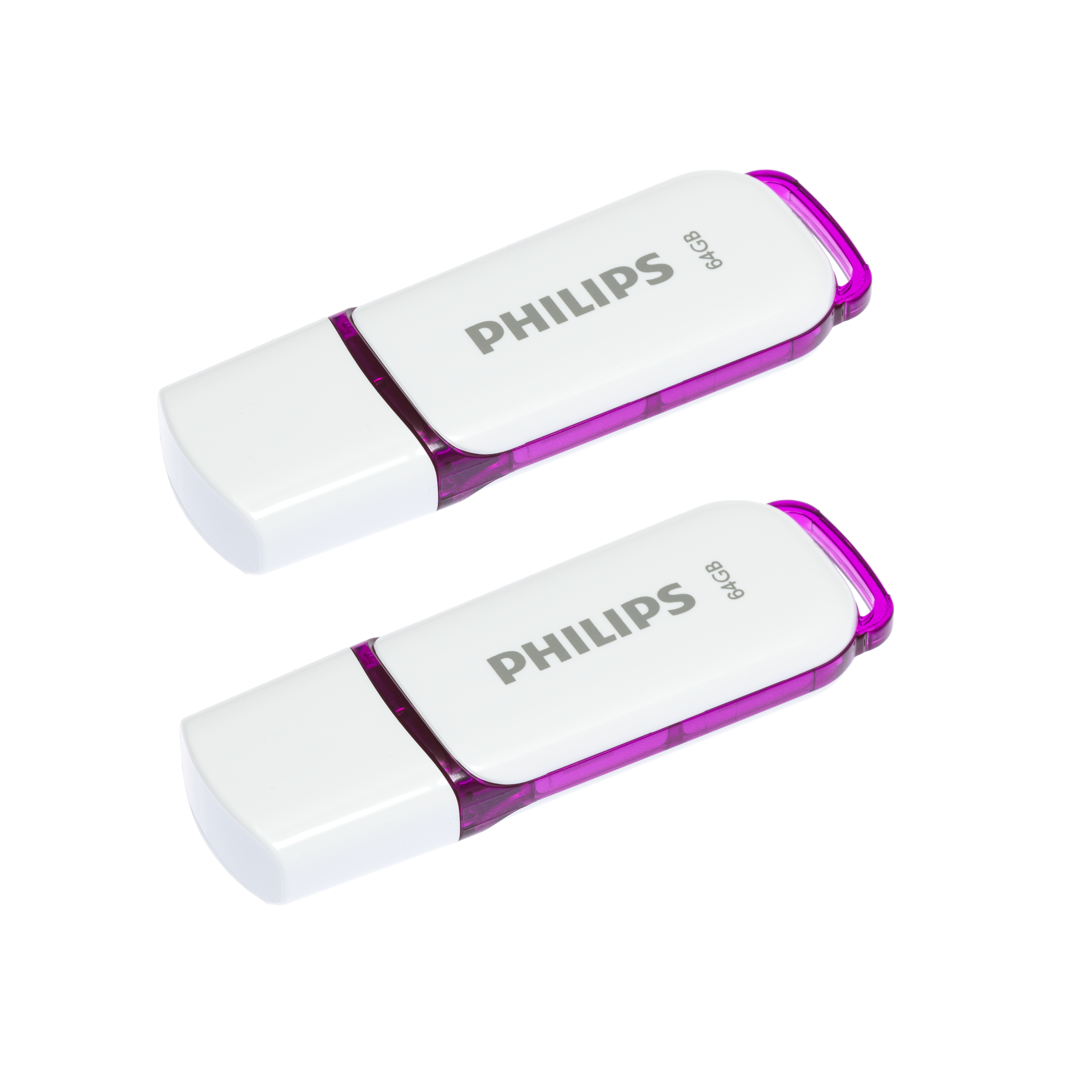 PHILIPS Snow Edition Magic USB-Stick 25 (Weiß, MB/s, GB) 2er-Pack 64 Purple®