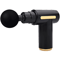 Pistola de Masaje QT - KLACK, Muscular Profesional 6 Modos 4 Cabezales Potente Alivio del Dolor Fitness Fisioterapiavelocidades, Negro