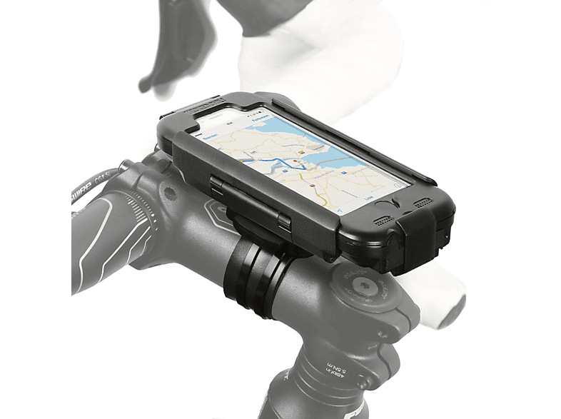 WICKED CHILI RainCase Fahrradhalterung für iPhone 6S / 6 - Bike Halterung Lenker / Vorbau Schutzhülle wasserdicht Fahrradhalterung, schwarz