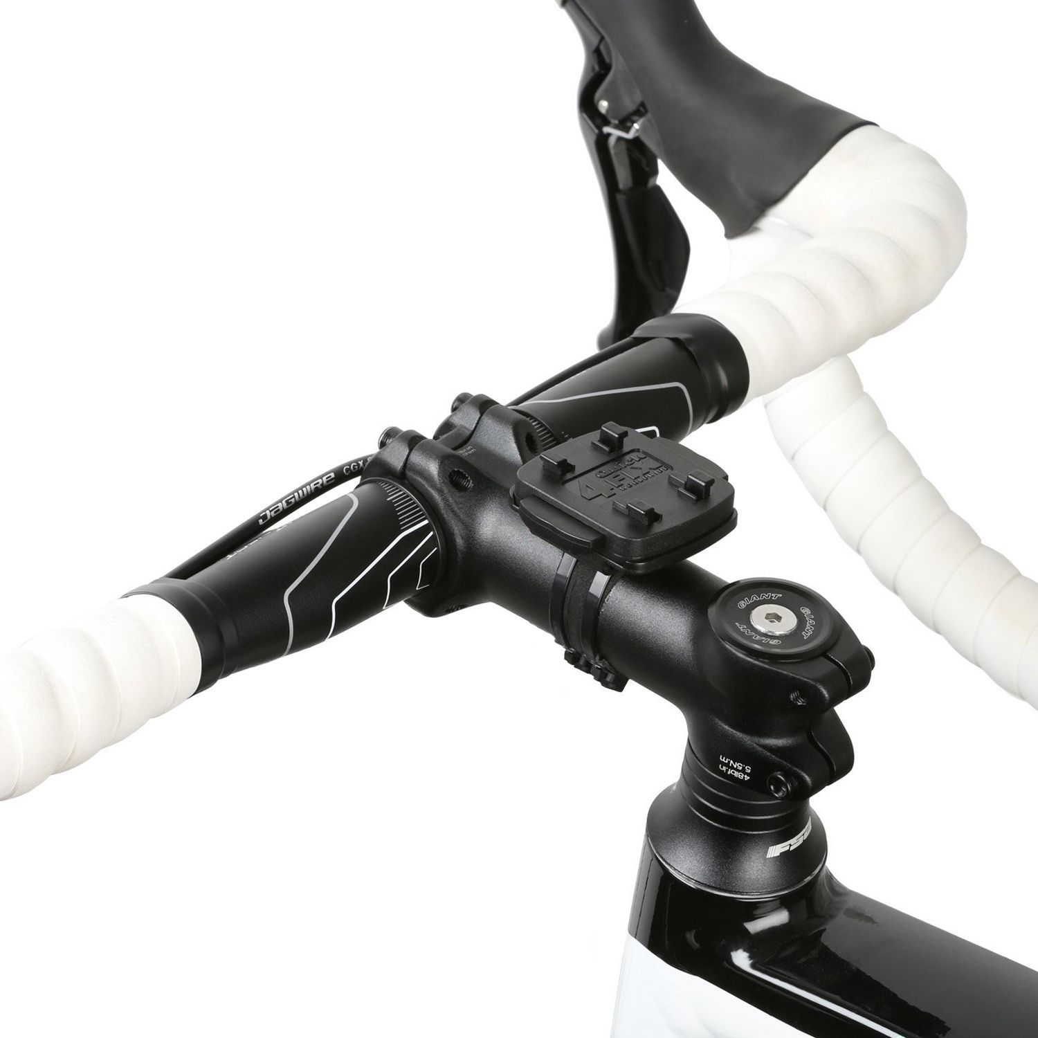 Slim Ersatz Vorbau mit Fahrradhalterung, Bike WICKED schwarz / Fahrrad Halterung Lenker (Kabelbinder Schnellverschluss) RainCase CHILI