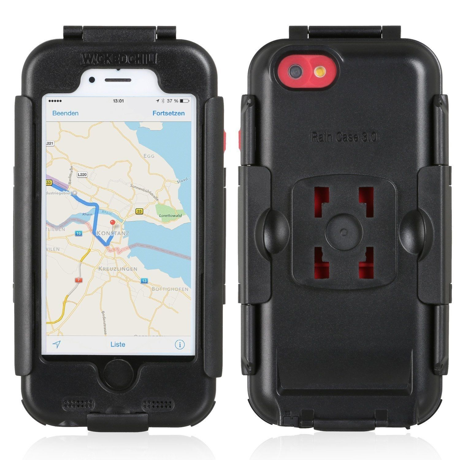 / Lenker - Fahrradhalterung Schutzhülle schwarz CHILI Bike Fahrradhalterung, iPhone 6 Vorbau / RainCase WICKED für wasserdicht 6S Halterung