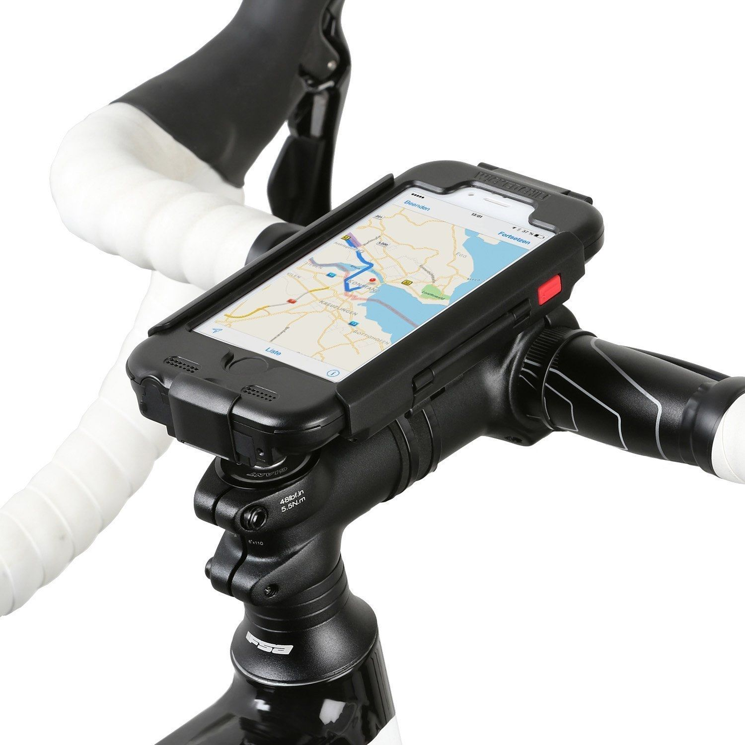 wasserdicht Fahrradhalterung 6S Fahrradhalterung, - CHILI Halterung / Schutzhülle 6 iPhone WICKED Vorbau Lenker Bike schwarz RainCase / für
