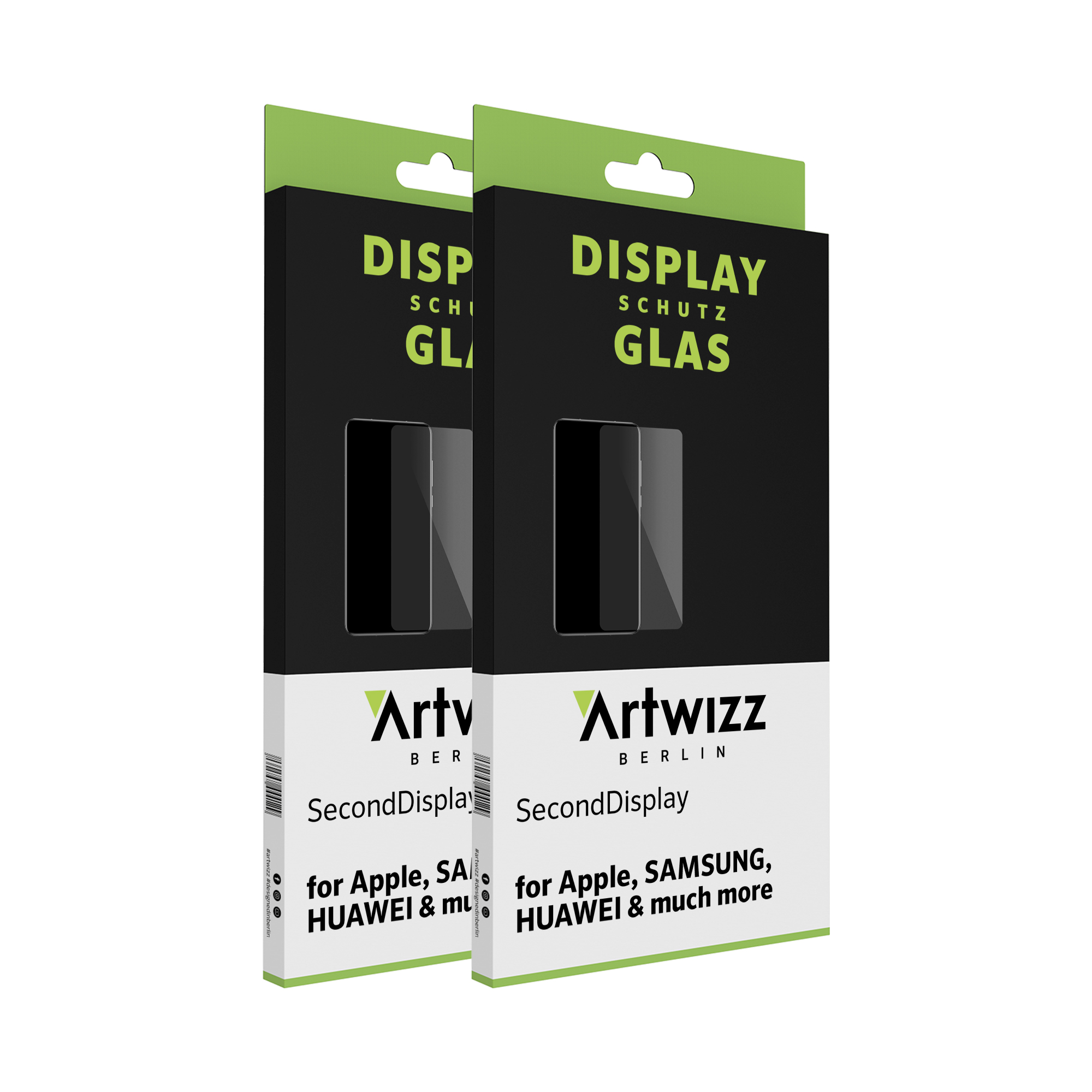 ARTWIZZ SecondDisplay (2er Pack) Displayschutz(für ZTE Pro) Axon 9