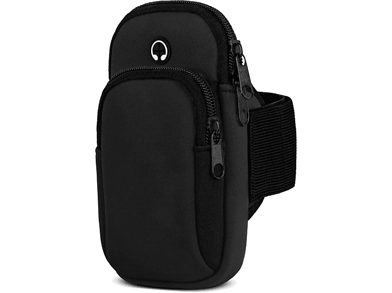 Cover, MOEX Full Sport Moto Armband, Lenovo, G5s, Schwarz