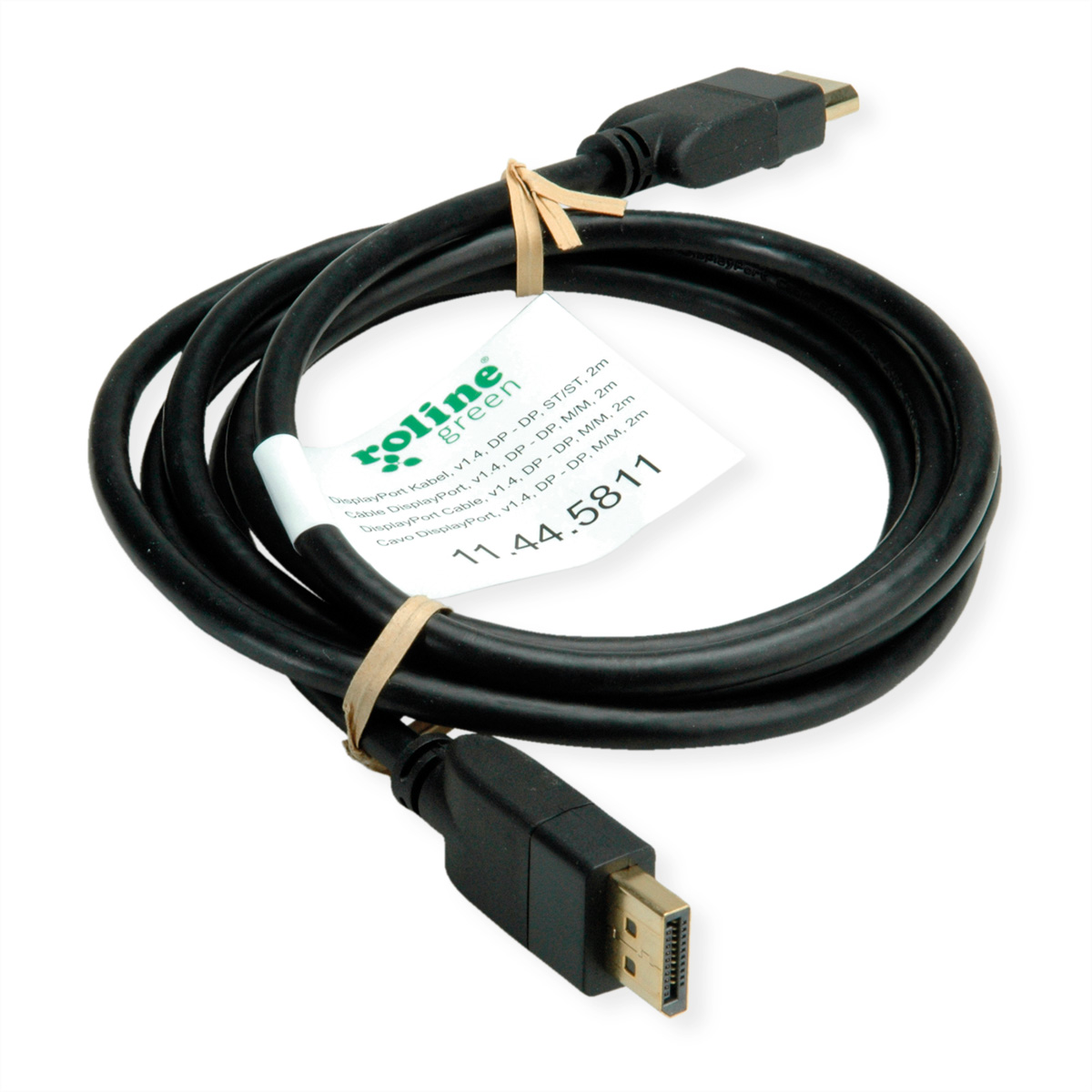 ST DisplayPort DP Kabel, - DisplayPort ROLINE v1.4, m ST, Kabel, GREEN 1