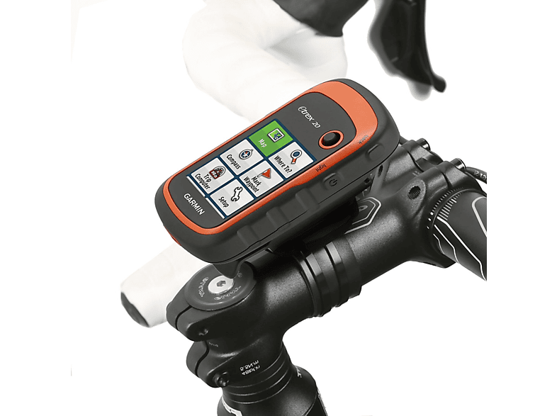 WICKED CHILI Fahrradhalter für Garmin eTrex, Dakota, Oregon, Approach, Astro, GPSMAP - Kabelbinder Lenker Adapter, Fahrradhalterung, passend für Fahrrad- Lenker oder Vorbau mit Ø 22-32 mm, schwarz