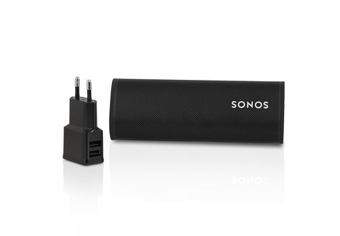WICKED CHILI Dual USB Ladegerät für Sonos Roam, ersetzt 10W Netzteil für USB-A  auf USB-C Kabel (2.4A,12W) schwarz Dual USB Netzteil