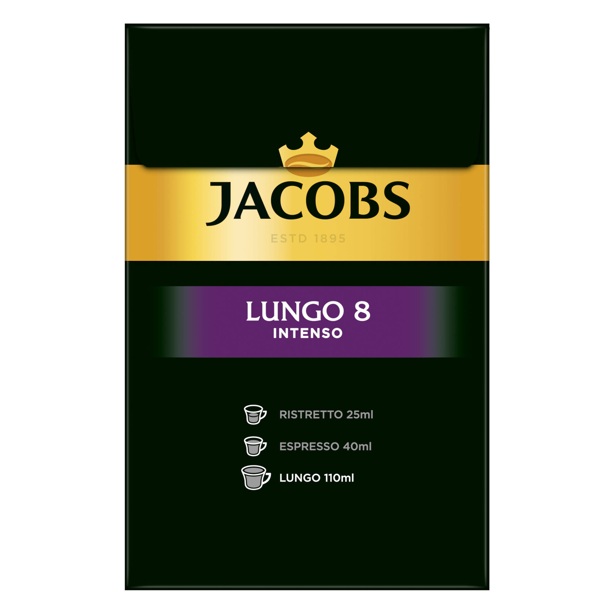 JACOBS Lungo 8 x XXL-Pack System) 5 40 Intenso (Nespresso Nespresso®* Kaffeekapseln kompatible