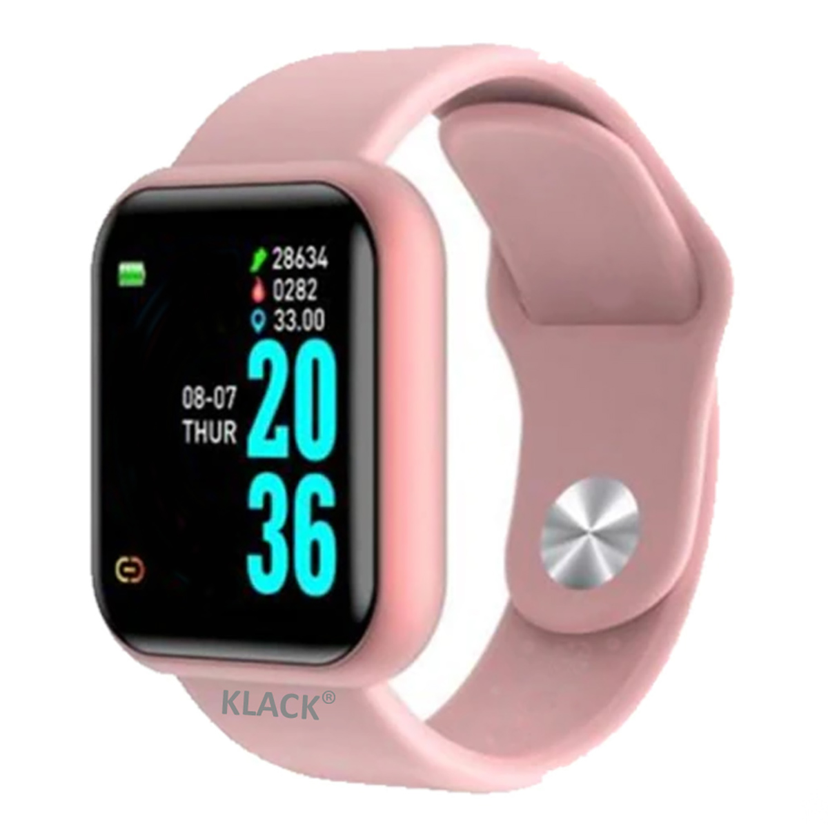 Reloj deportivo - L8K KLACK, Smartwatch Inteligente Bluetooth 5.0 Rosa, 1,3 "