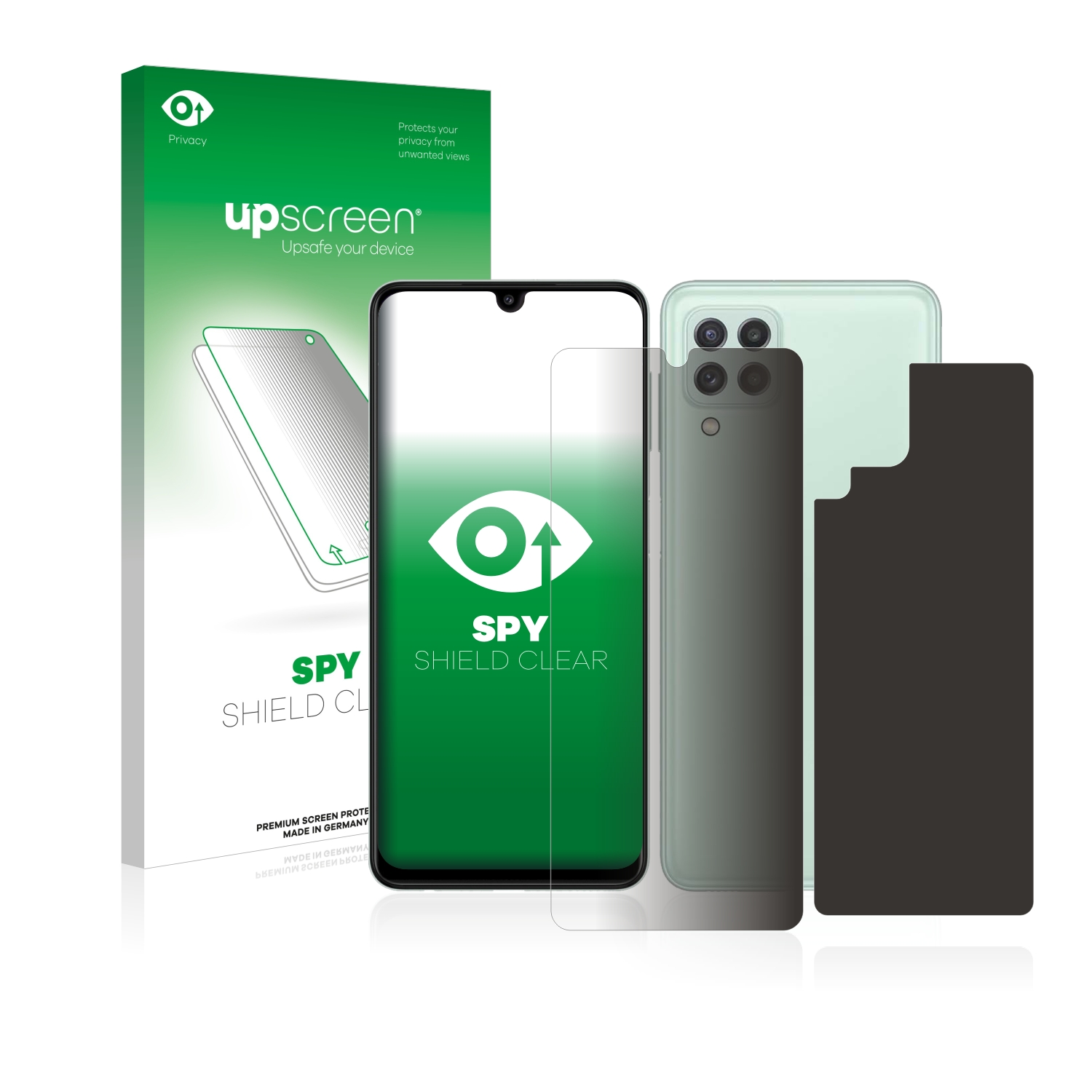 UPSCREEN Anti-Spy Rückseite)) Schutzfolie(für + A22 4G Samsung (Vorder Galaxy