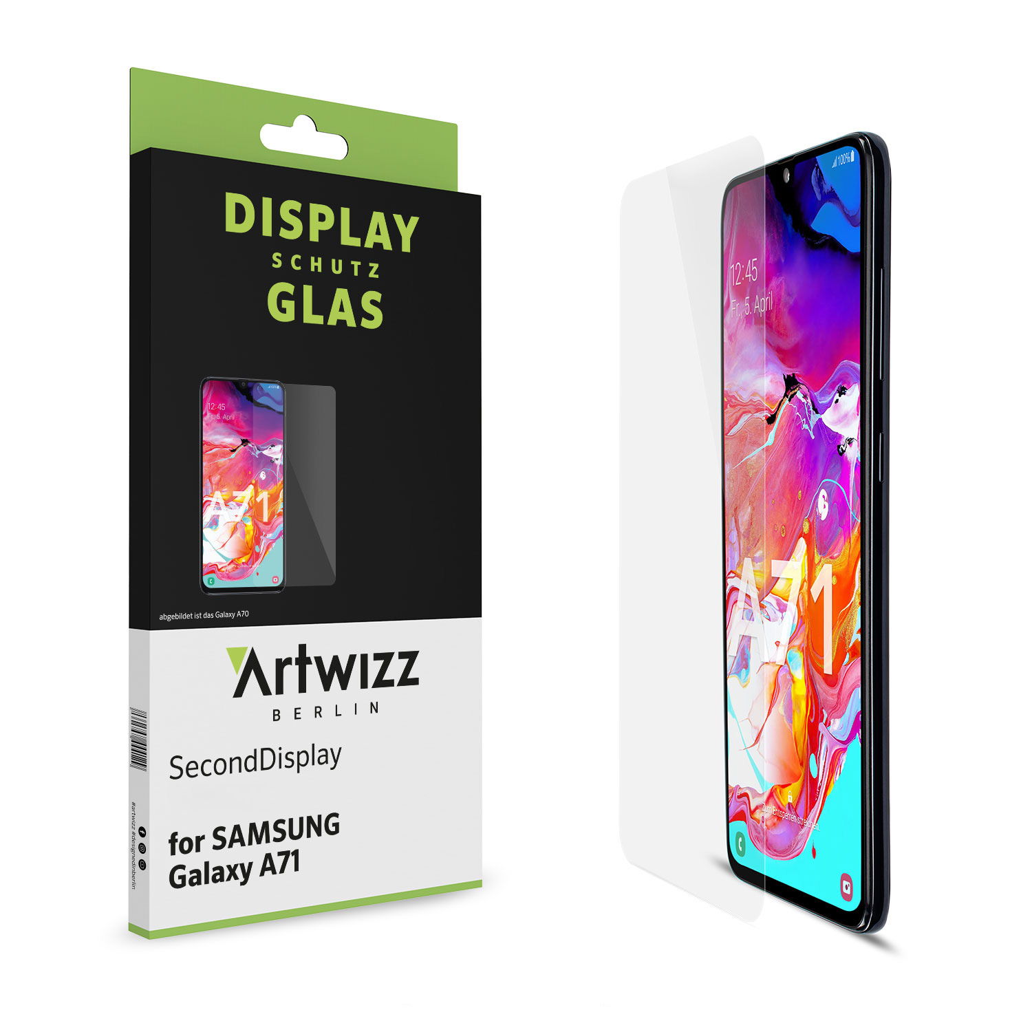 Displayschutz(für SecondDisplay Galaxy A71, M51) A21s, ARTWIZZ Galaxy Samsung Galaxy