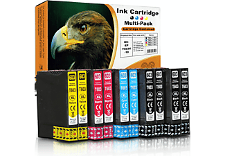D&C XP2100-Series-10 Tinten Patronen Set Multipack 10-Farben (4x Schwarz, 2x Cyan, 2x Magenta, 2x Gelb) (T03A6, 603XL, C13T03A64010, Expression Home XP-2100 Series)