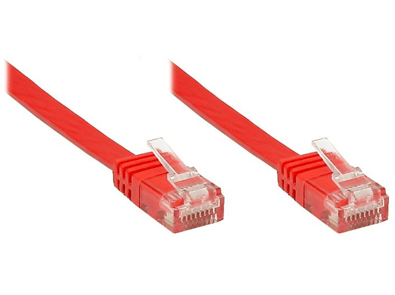 VARIA GROUP SO-31822 Cat.6, Rot Patchkabel