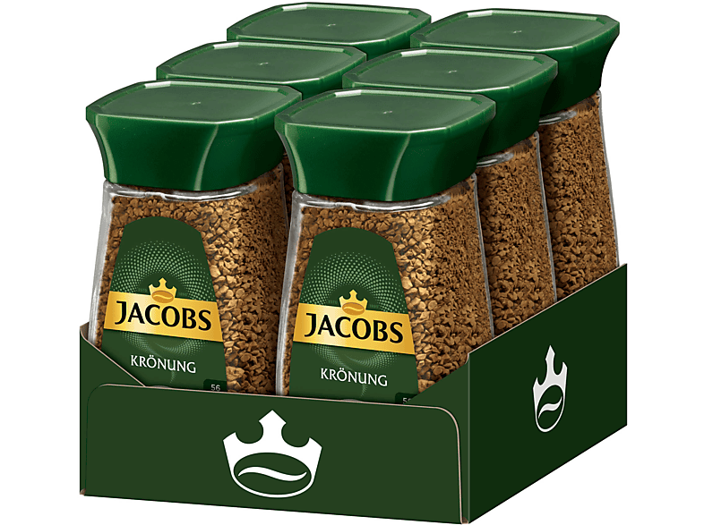 100 x Kaffee heißem JACOBS (In Gläser g Wasser 6 Krönung löslicher auflösen)