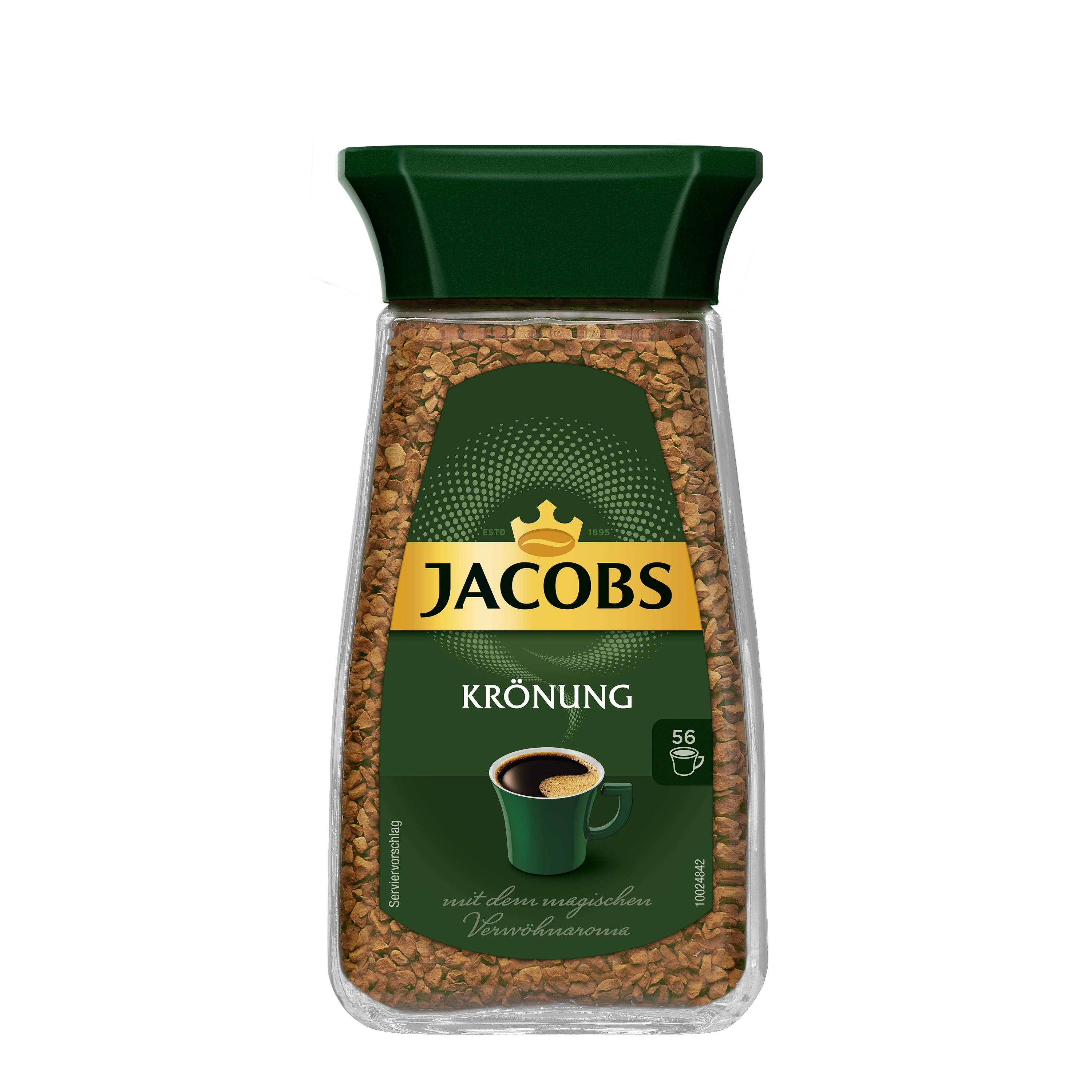 JACOBS Krönung 6 x Wasser heißem Kaffee Gläser 100 löslicher (In g auflösen)