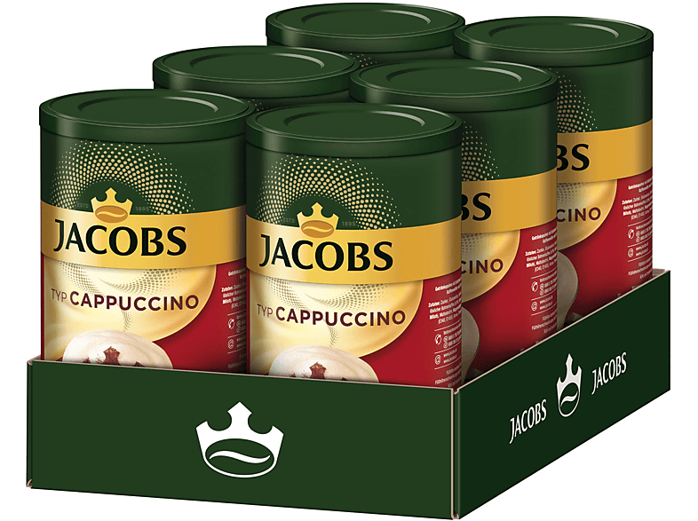 Wasser heißem 6 JACOBS (In x Typ Instantkaffee Dosen auflösen) Cappuccino 400 g