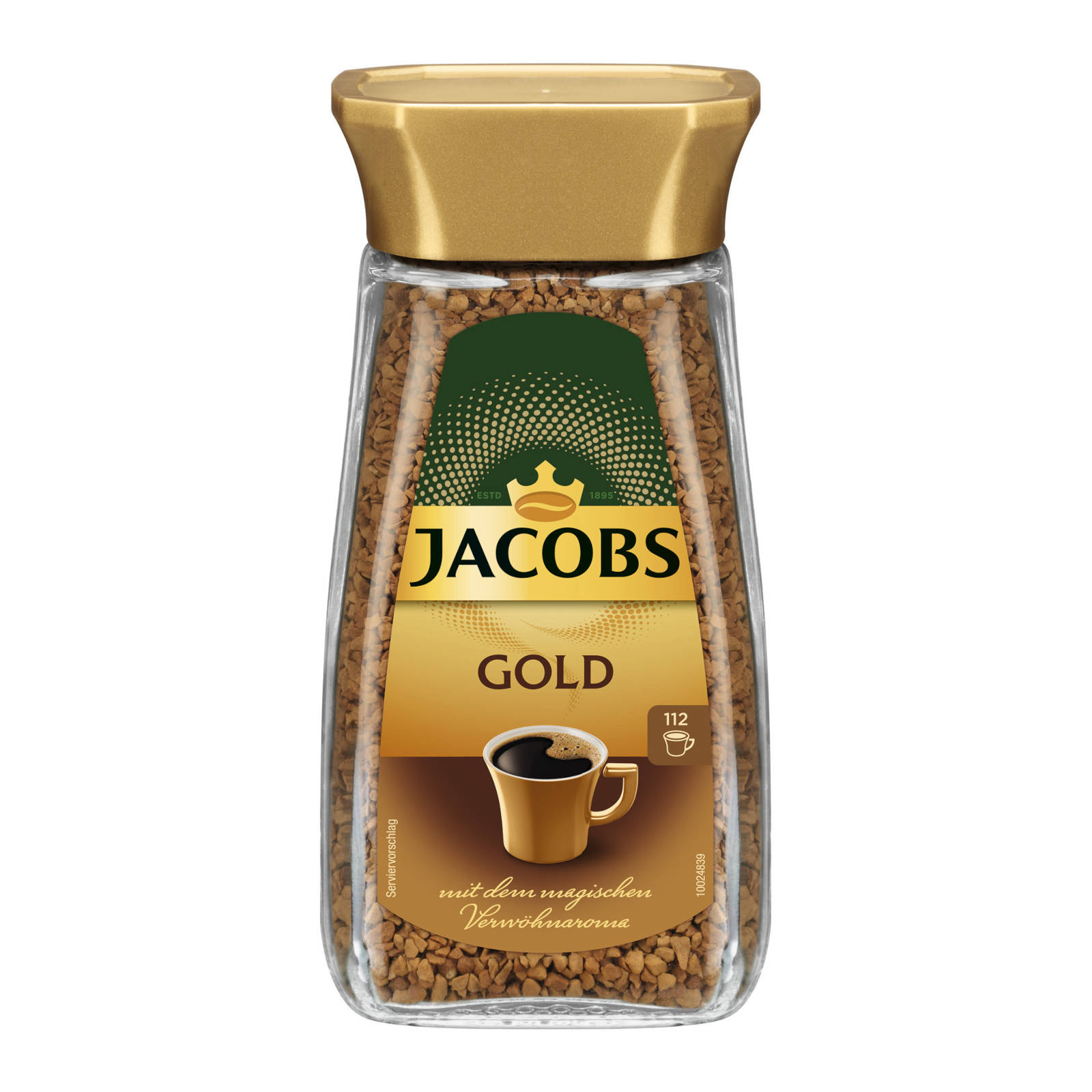 JACOBS Gold 6 g x Wasser löslicher Kaffee (In auflösen) heißem 200 Gläser