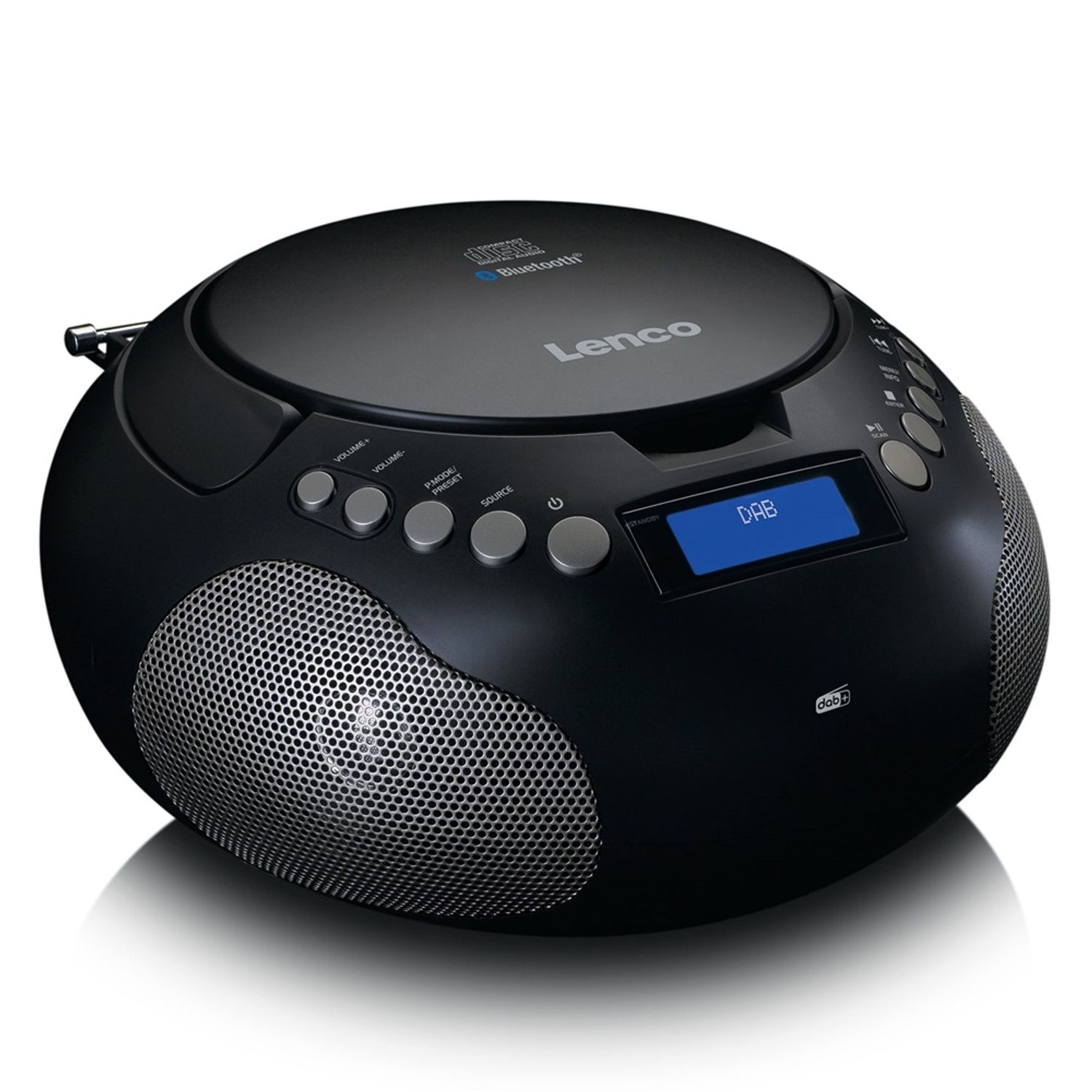 LENCO SCD-341 Multifunktionsradio, DAB+, FM, AM, DAB+, Bluetooth, FM, schwarz DAB