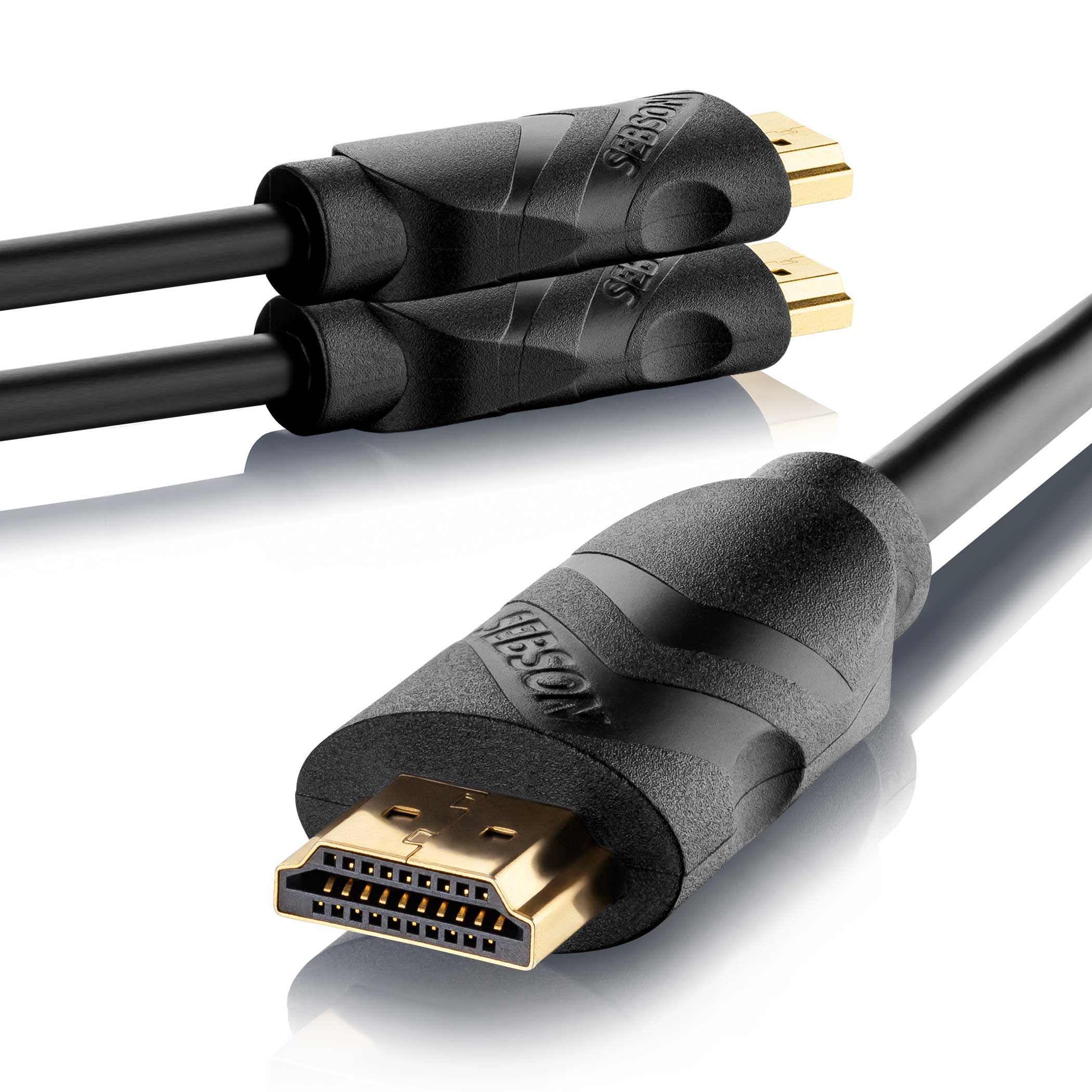 Kabel HDMI SEBSON 3_X_HDMI_3M_B