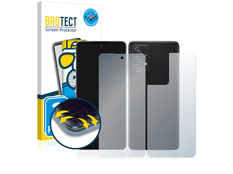 BROTECT 2x Flex matt Full-Cover 3D Curved Schutzfolie(für Samsung Galaxy A52 5G)