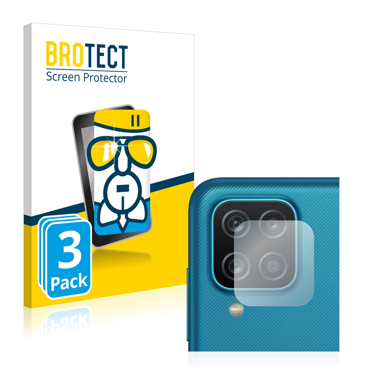 BROTECT 3x Airglass klare Schutzfolie(für A12) Galaxy Samsung